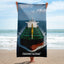 Bulk Carrier Ship Front View Beach Towel - Bulky Crew