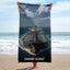 Tanker Ship Front View Beach Towel - Tanker Crew