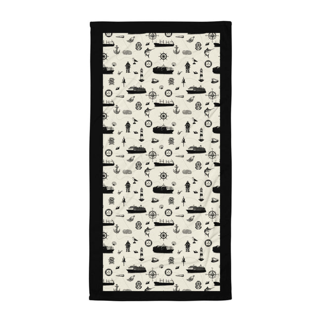 Luxury Cruise Beach Towel - black Main Image