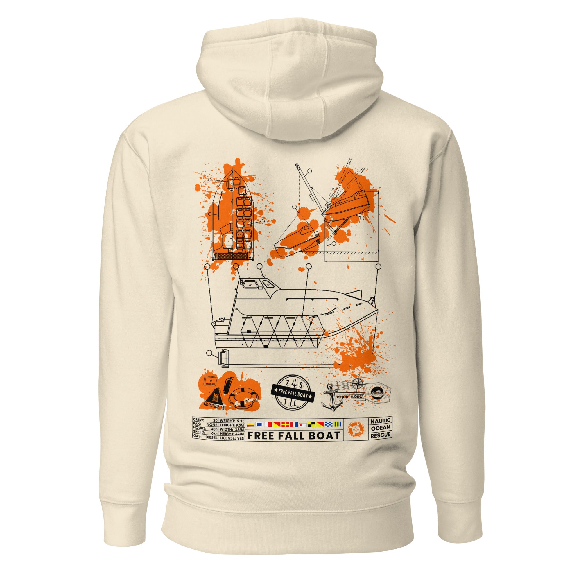 Free Fall Boat Crew Hoodie Secondary image