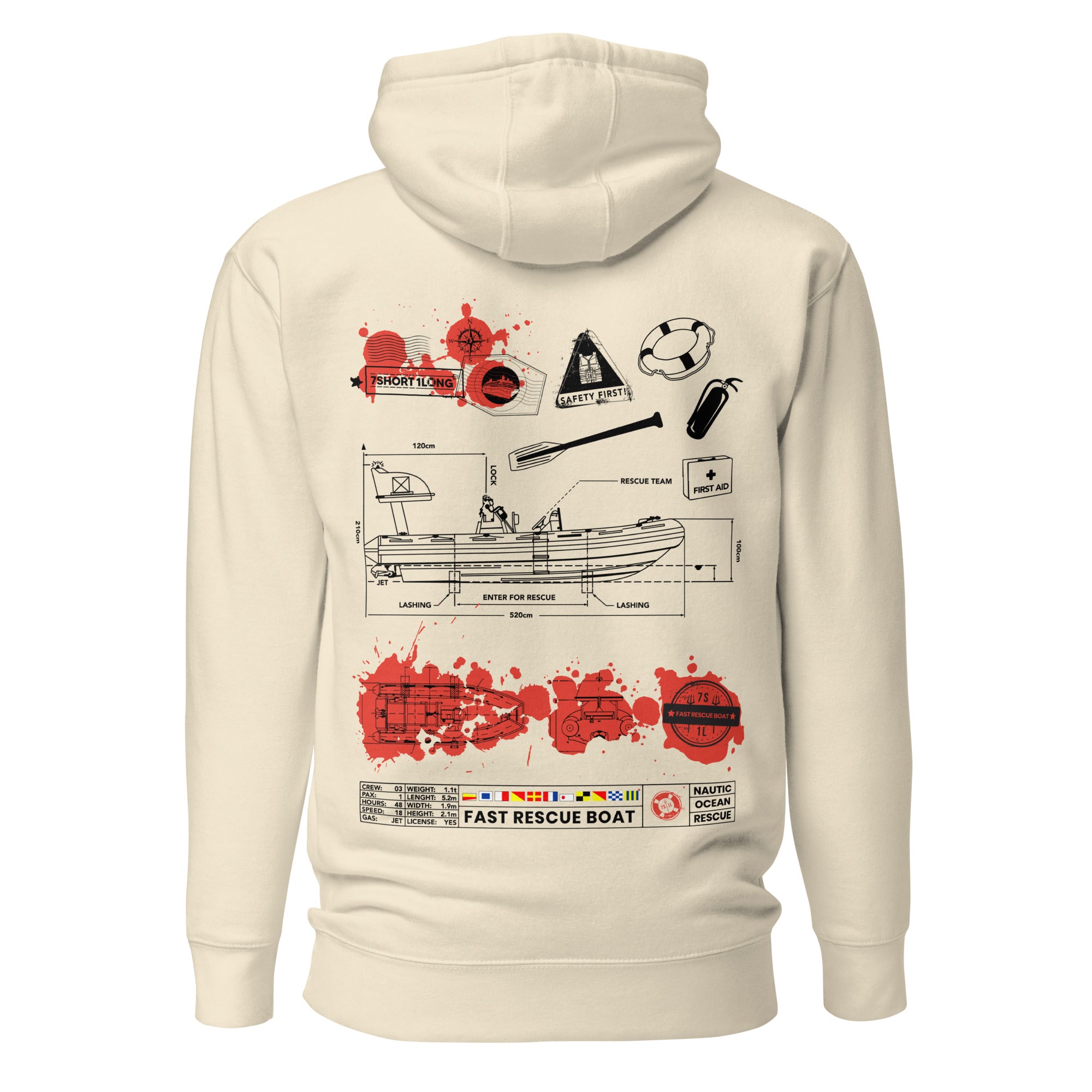 Fast Rescue Boat Crew Hoodie Secondary image
