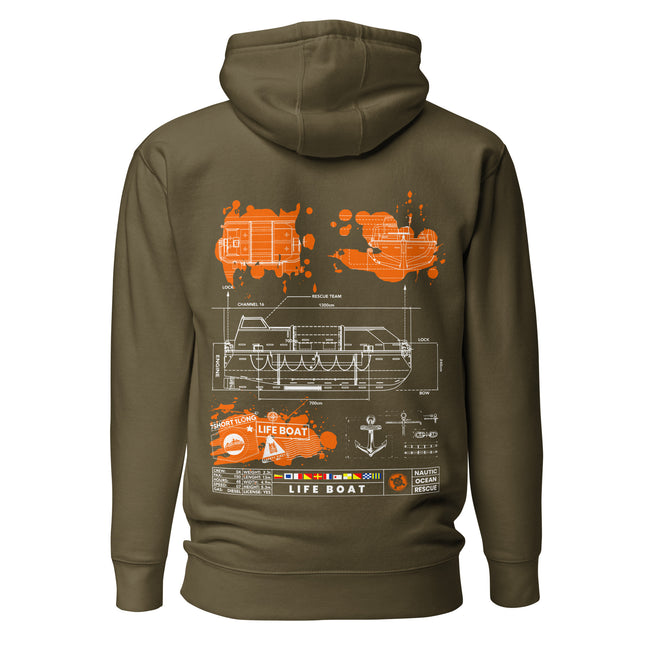 Life Boat Safety At Sea Hoodie Main Image