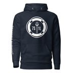 Hoodie with a clean maritime design symbolizing crew sign off, end of contract, disembarkation and the transition from ship to shore.