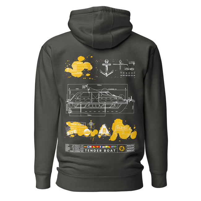Tender Boat – Safety At Sea Hoodie Main Image