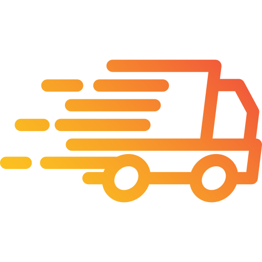 fast deliveryi icon e/commerce color orange