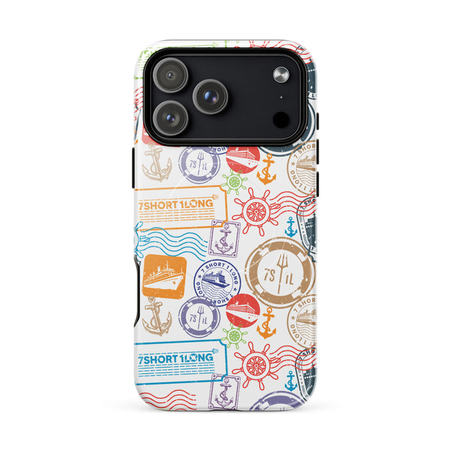 Iphone Case with passport stamps Hover Image