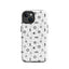 iPhone case in white with black maritime pattern