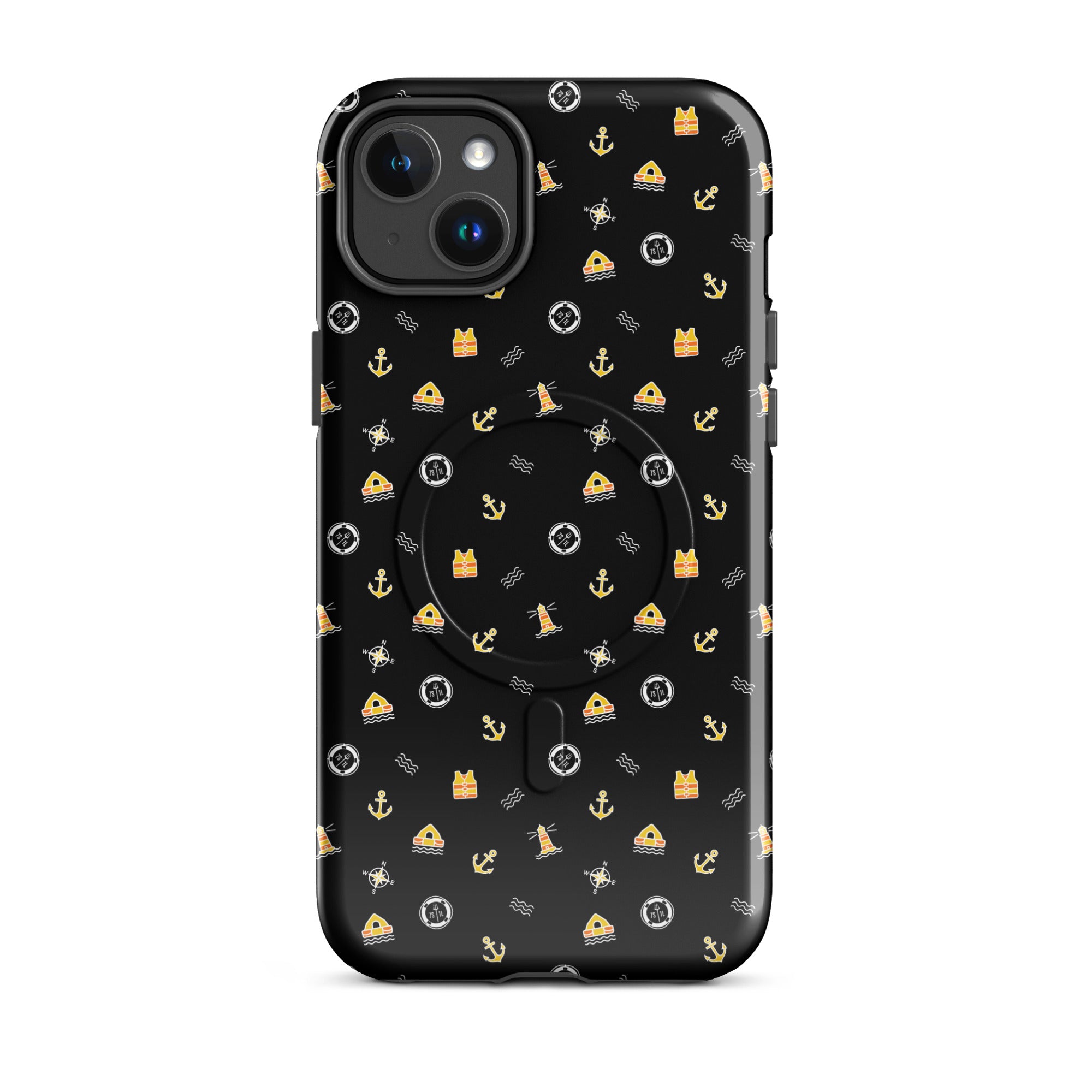 Phone case with a pattern of solas symbols