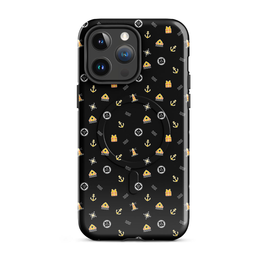Phone case with a pattern of solas symbols