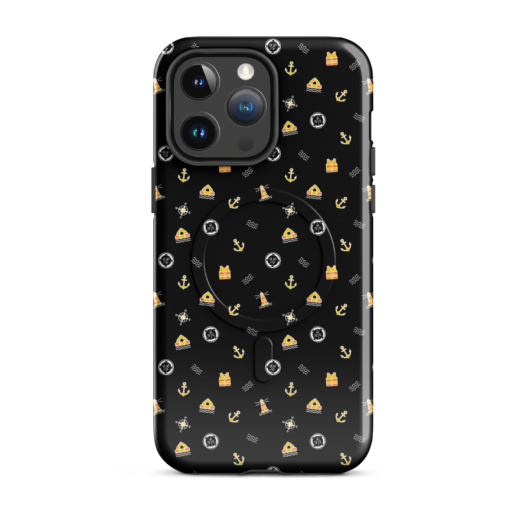 Phone case with a pattern of solas symbols