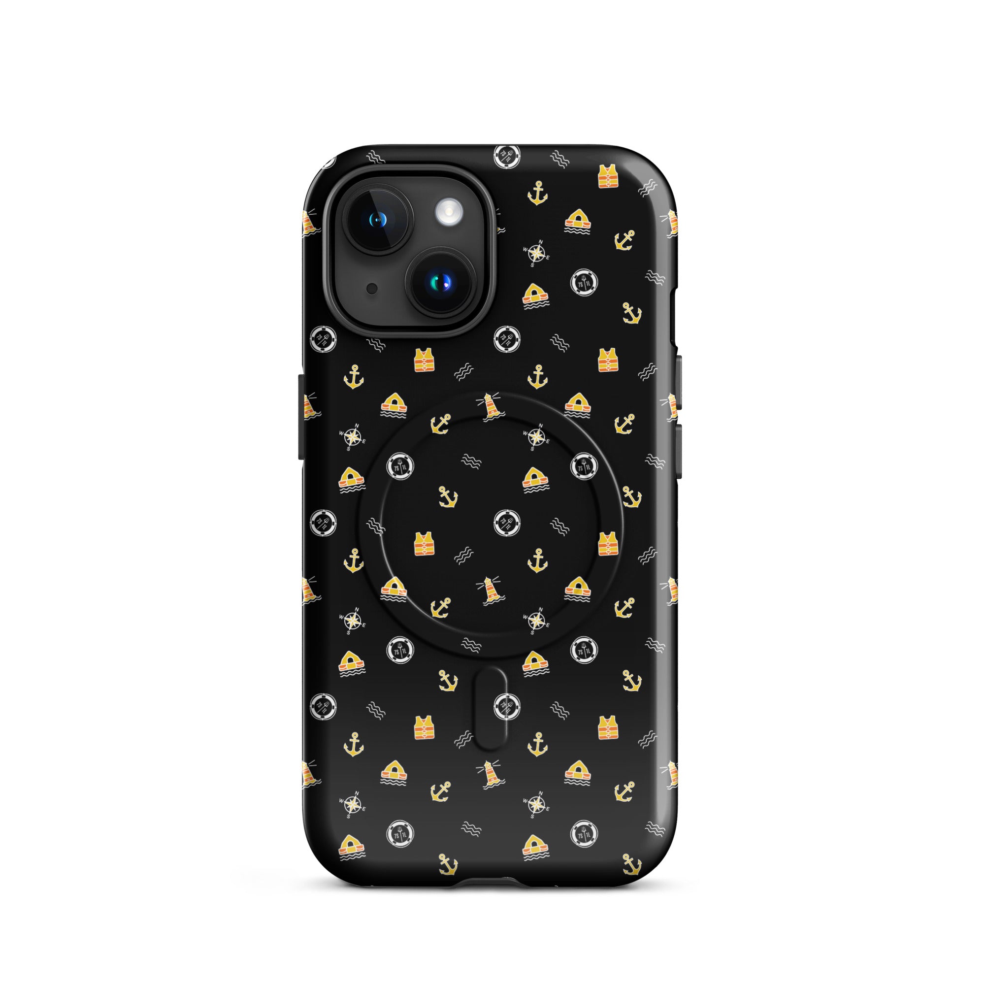 Phone case with a pattern of solas symbols