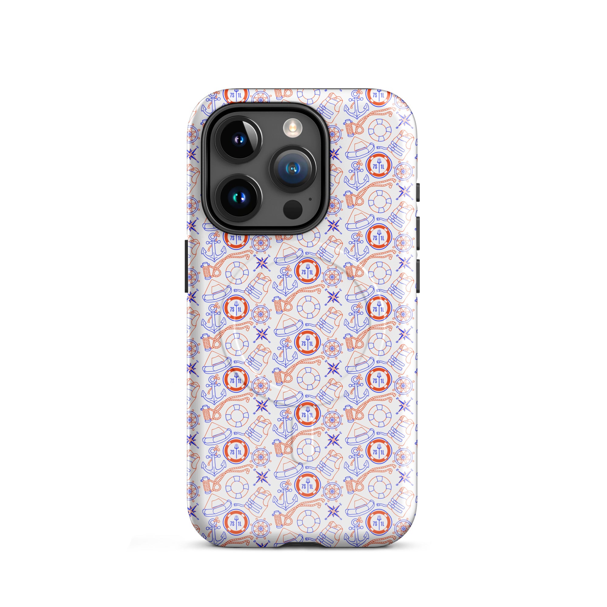 US Coast Guard iPhone case with maritime pattern