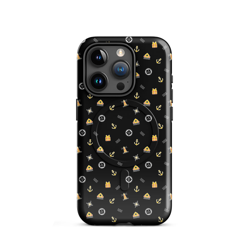 Phone case with a pattern of solas symbols