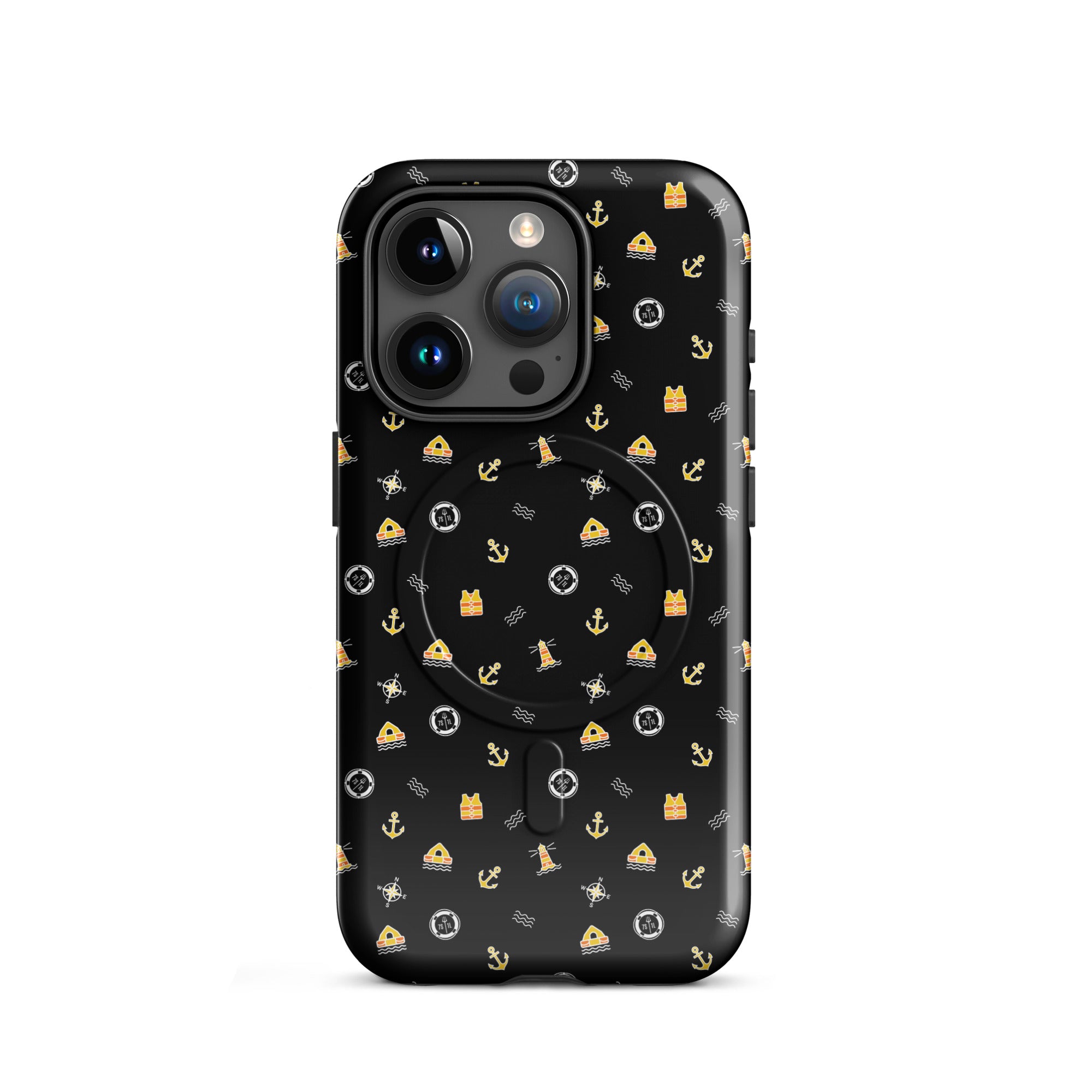 Phone case with a pattern of solas symbols