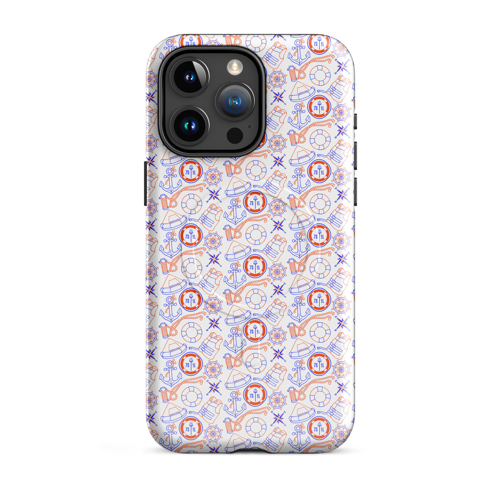 US Coast Guard iPhone case with maritime pattern