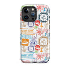 Iphone Case with passport stamps