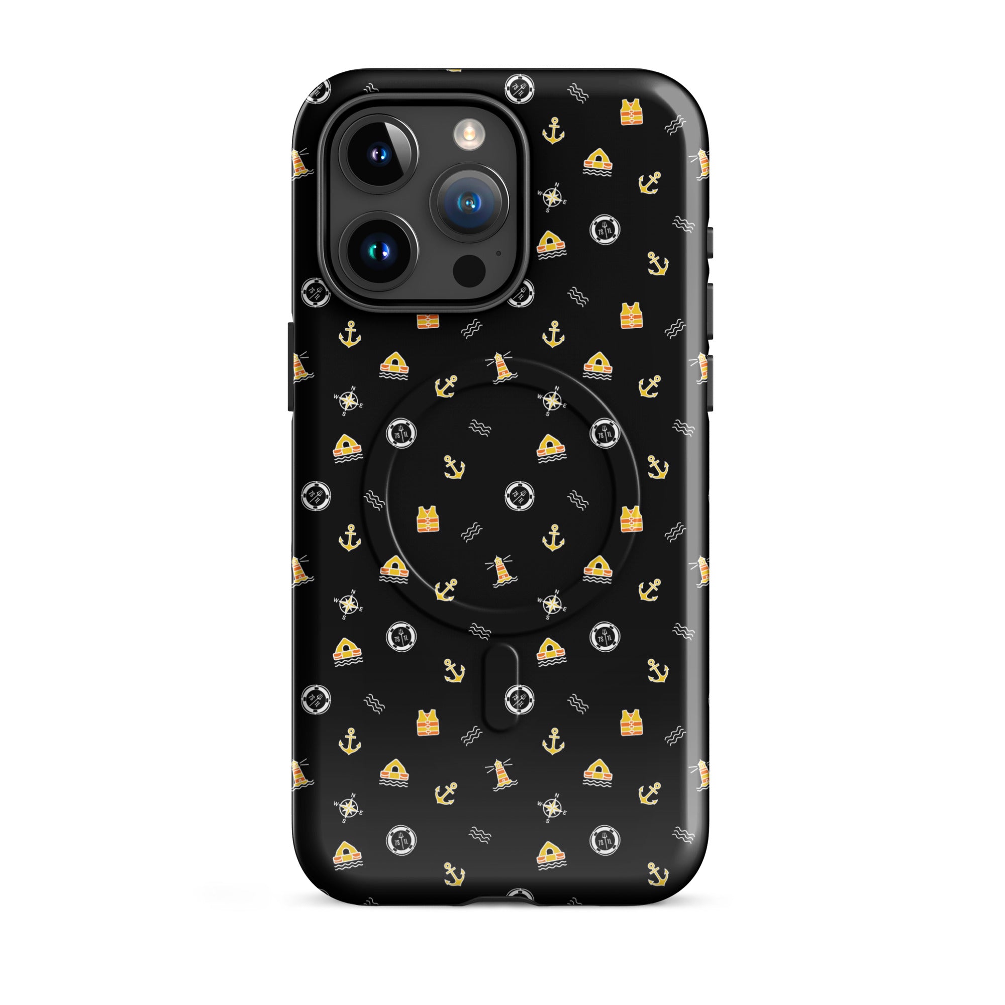 Phone case with a pattern of solas symbols
