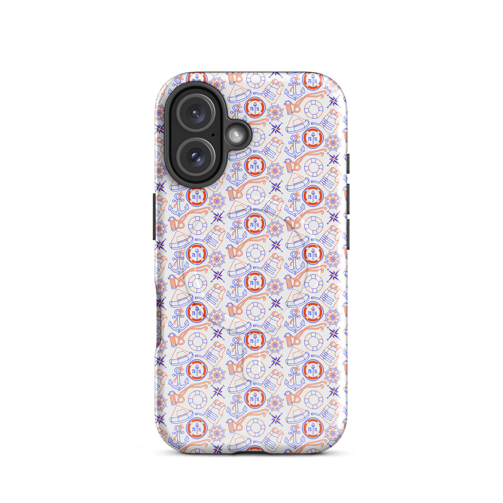 US Coast Guard iPhone case with maritime pattern