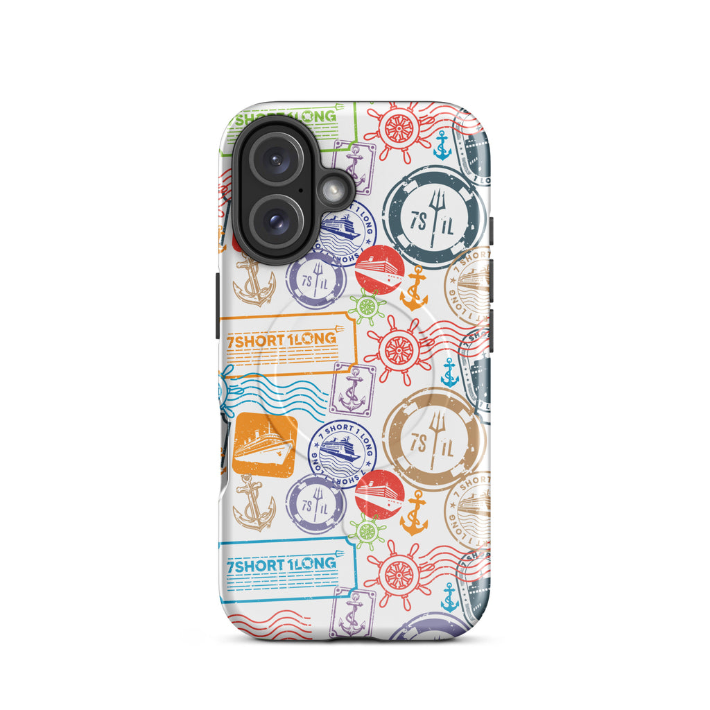 Iphone Case with passport stamps