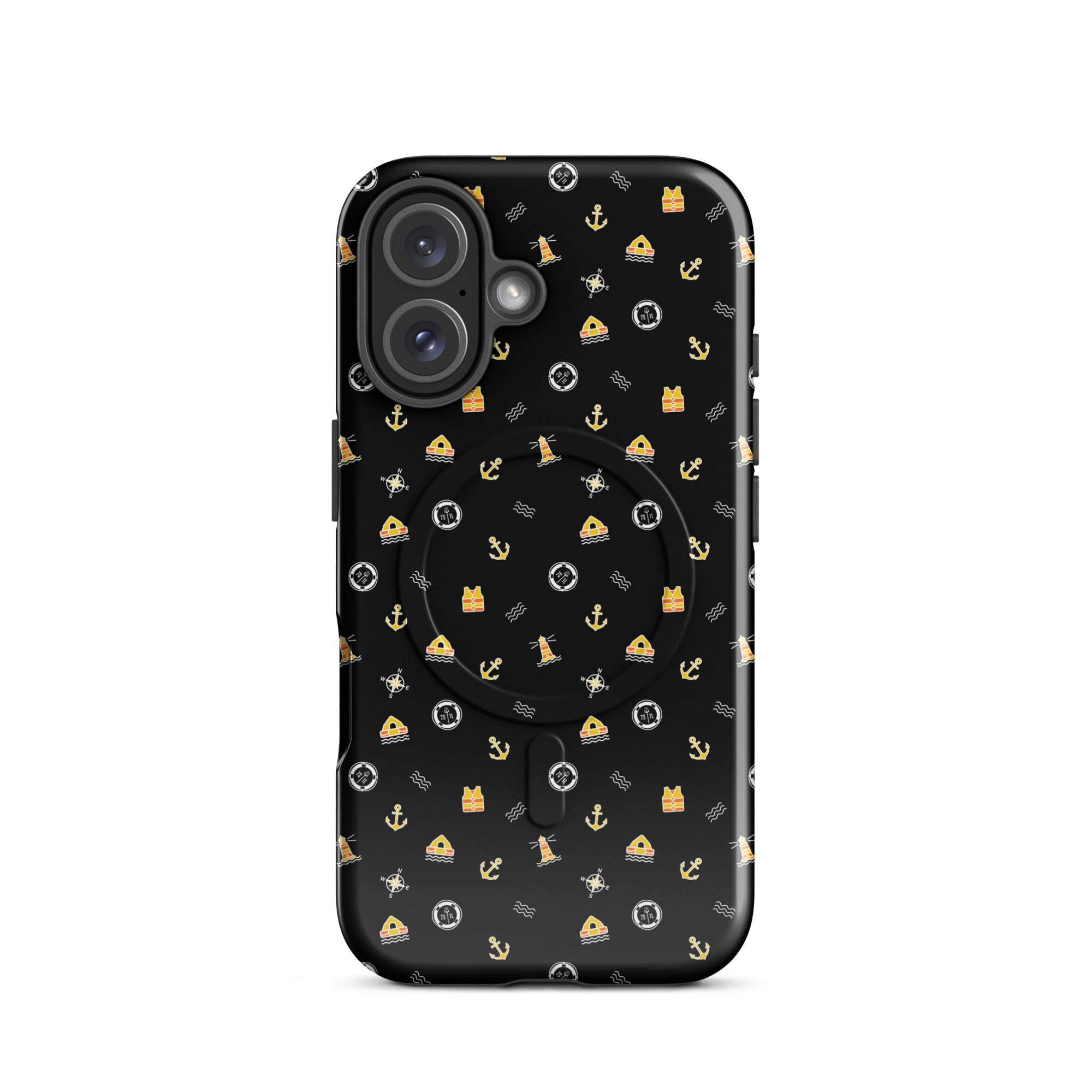Phone case with a pattern of solas symbols