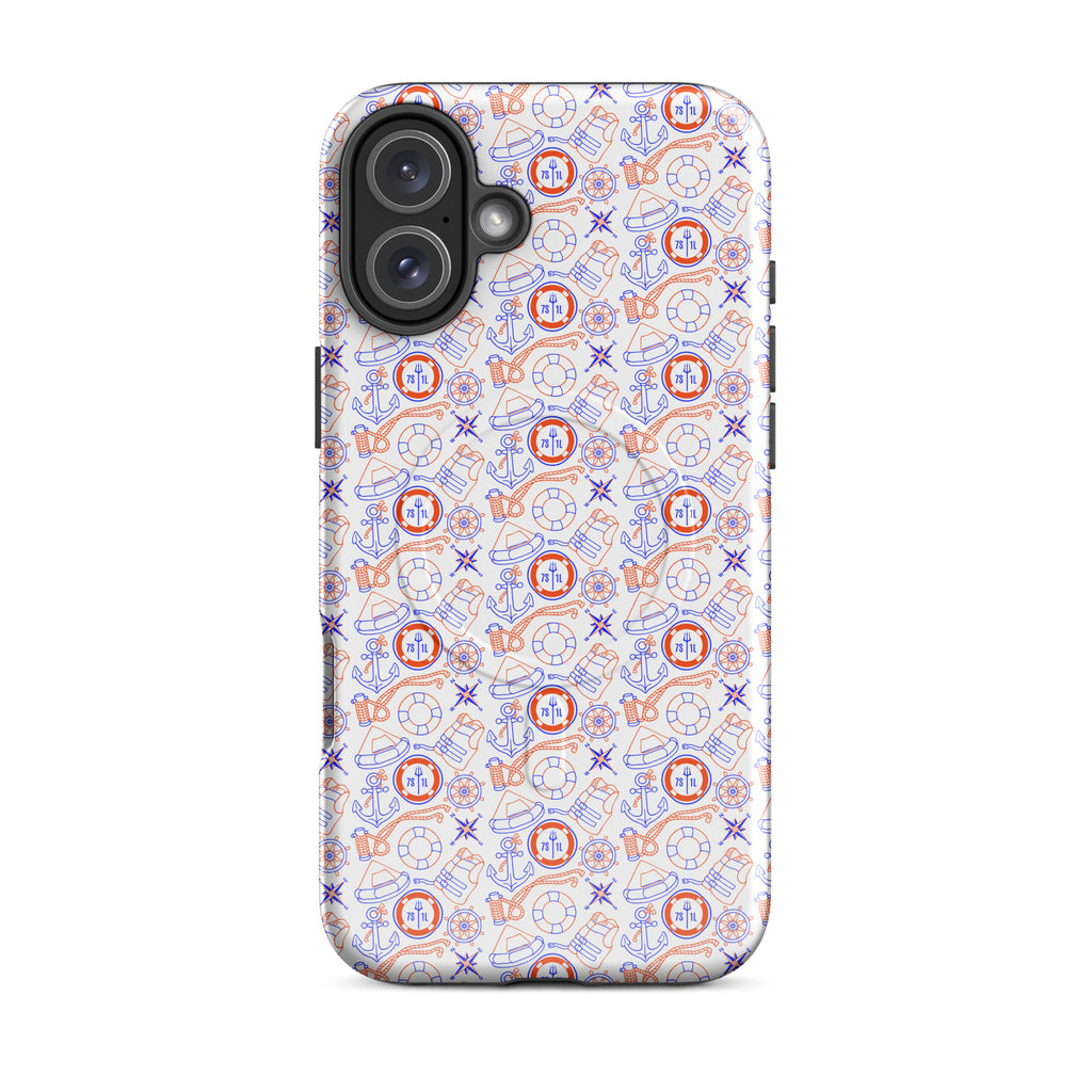 US Coast Guard iPhone case with maritime pattern