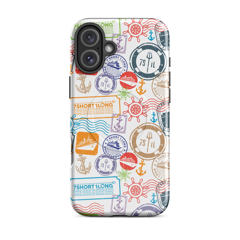 Iphone Case with passport stamps