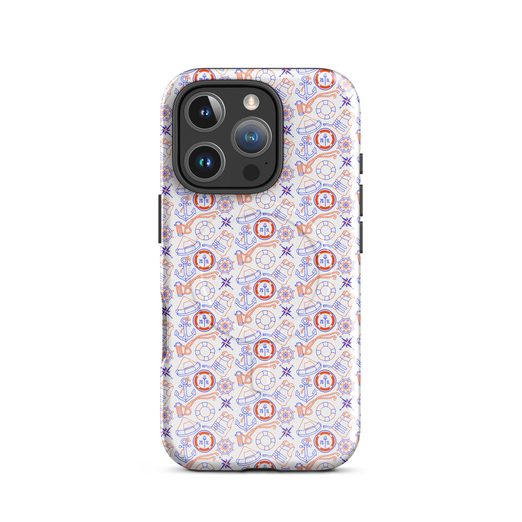 US Coast Guard iPhone case with maritime pattern
