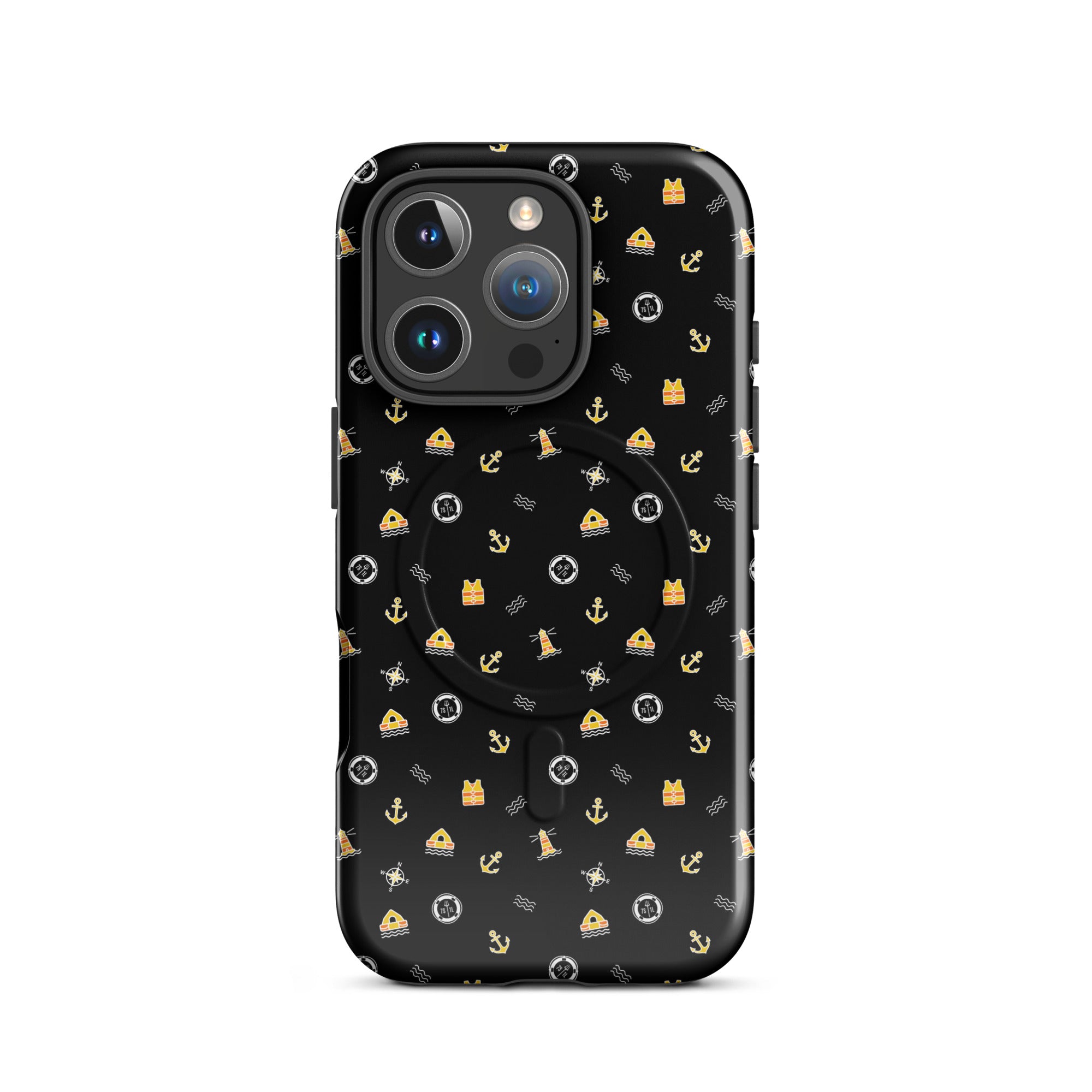 Phone case with a pattern of solas symbols