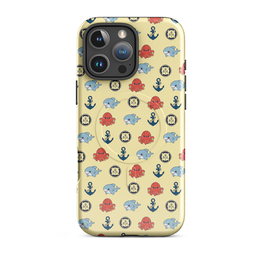  iPhone Case with baby shark and baby octopus