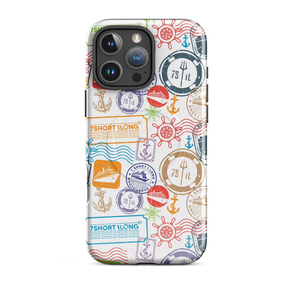 Iphone Case with passport stamps