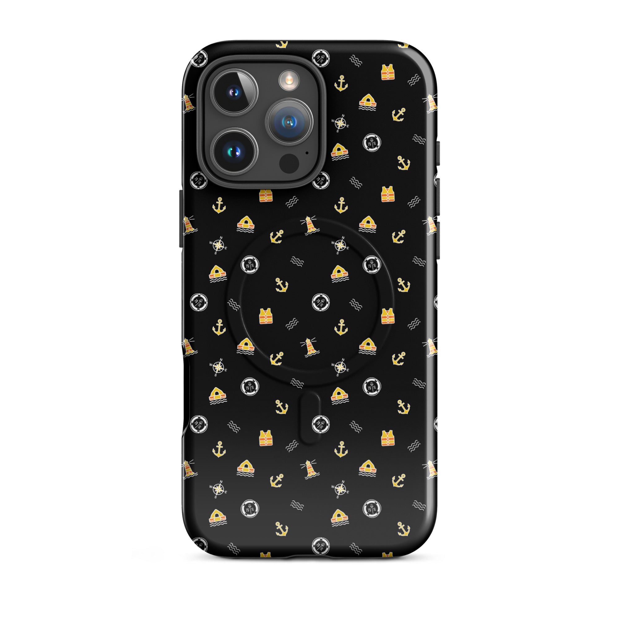 Phone case with a pattern of Solas symbols