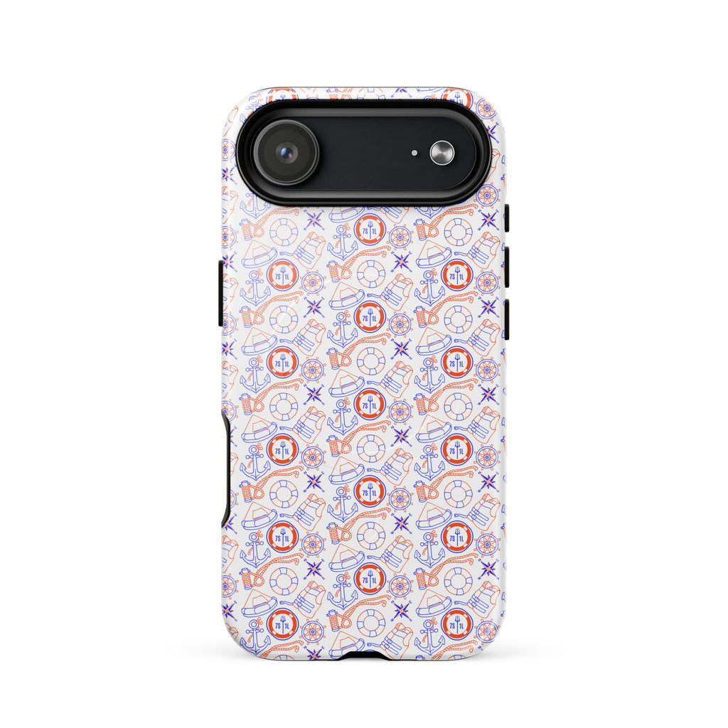 US Coast Guard iPhone case with maritime pattern