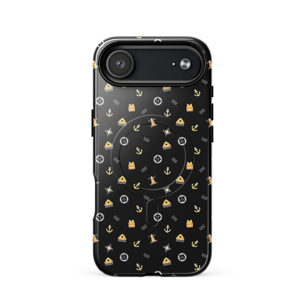 Phone case with a pattern of solas symbols