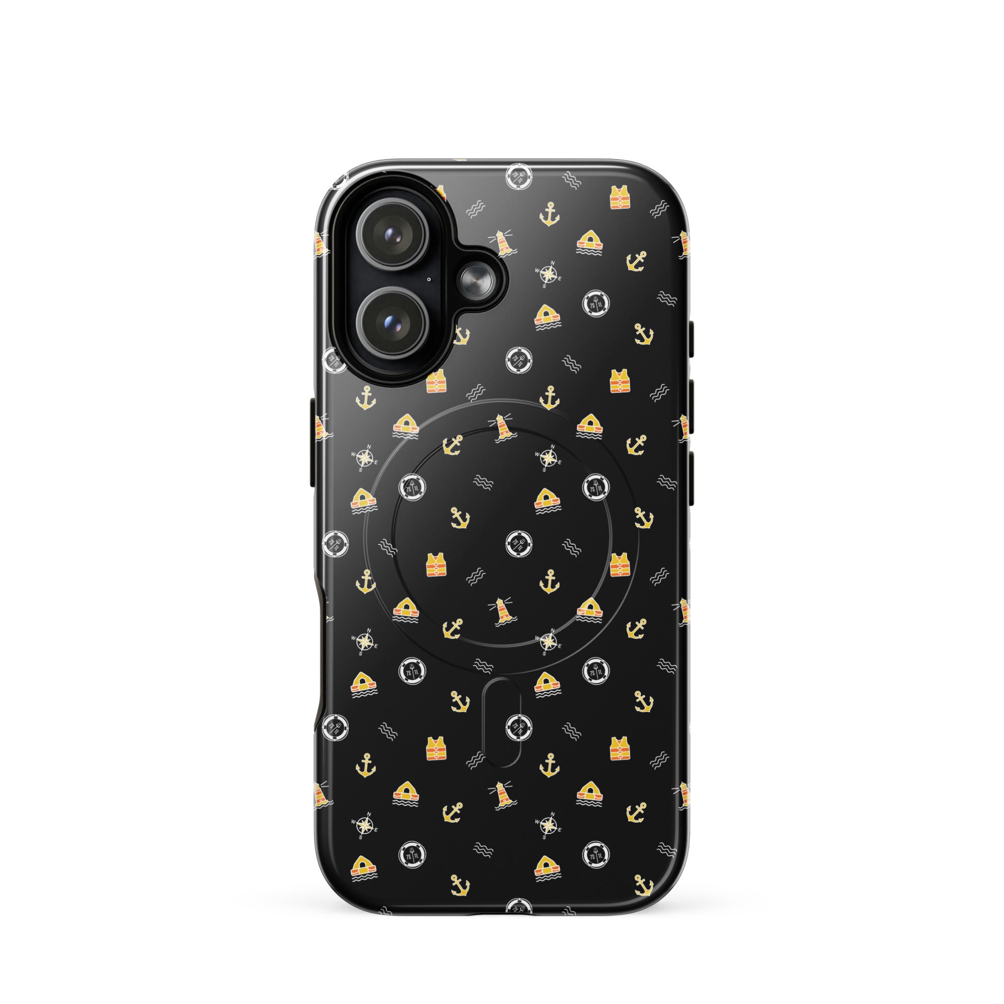 Phone case with a pattern of solas symbols