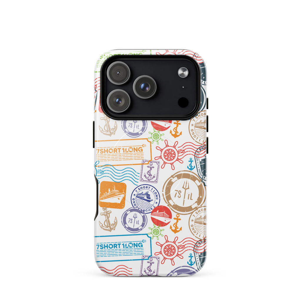 Iphone Case with passport stamps