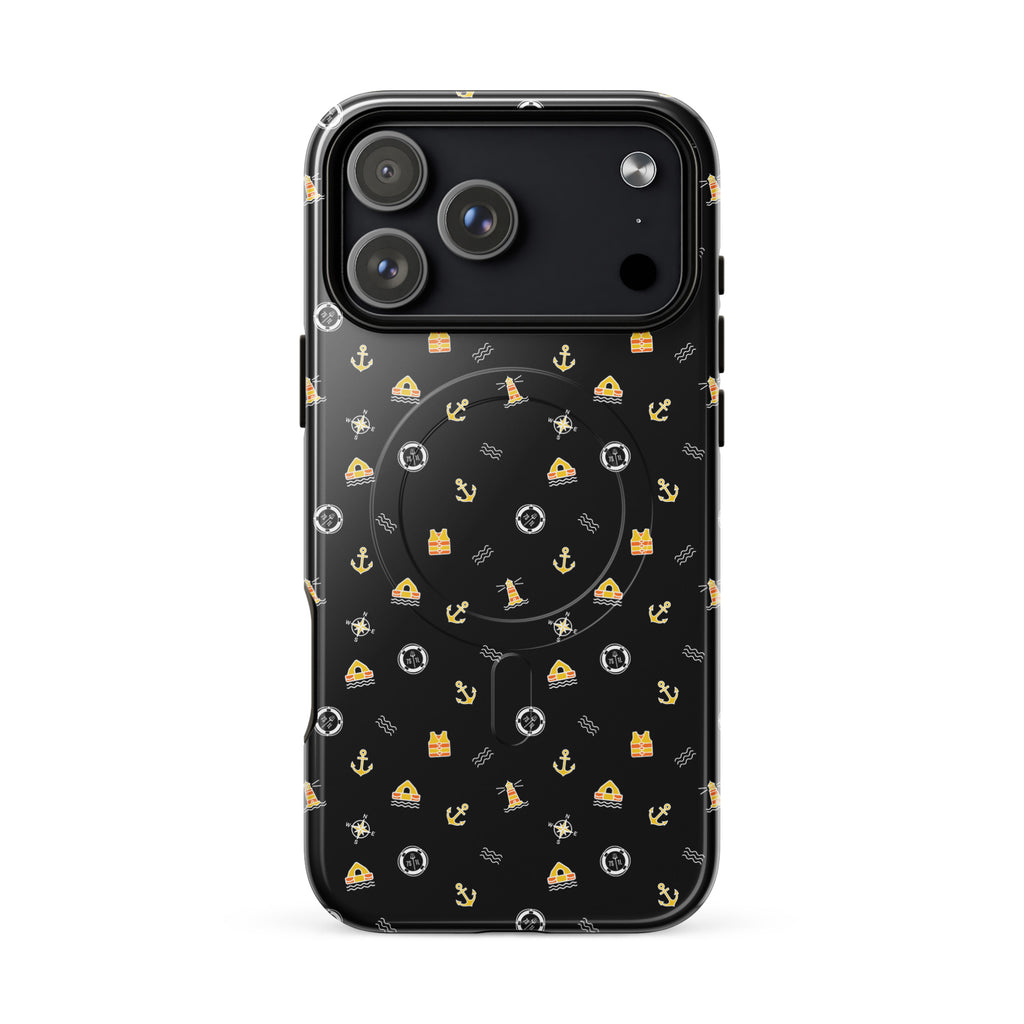 Phone case with a pattern of solas symbols