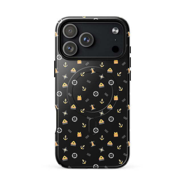 Phone case with a pattern of solas symbols Hover Image