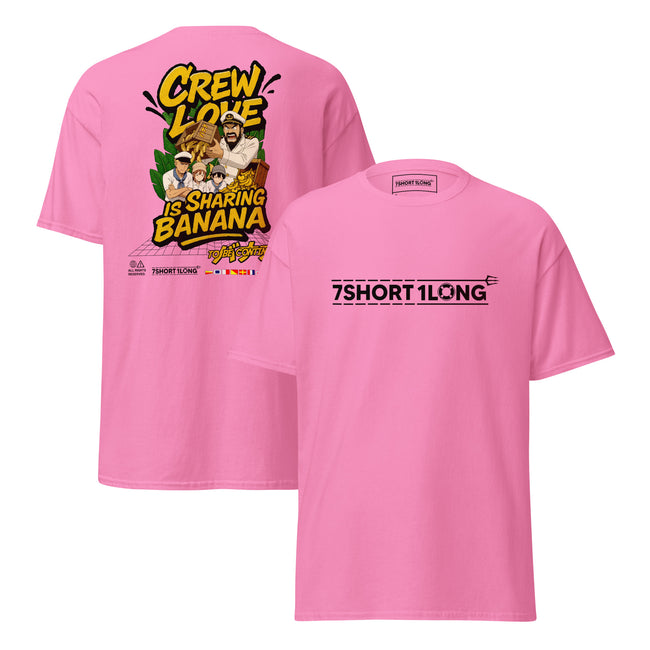 Crew Love Is Sharing Banana – Crew T-Shirt Main Image