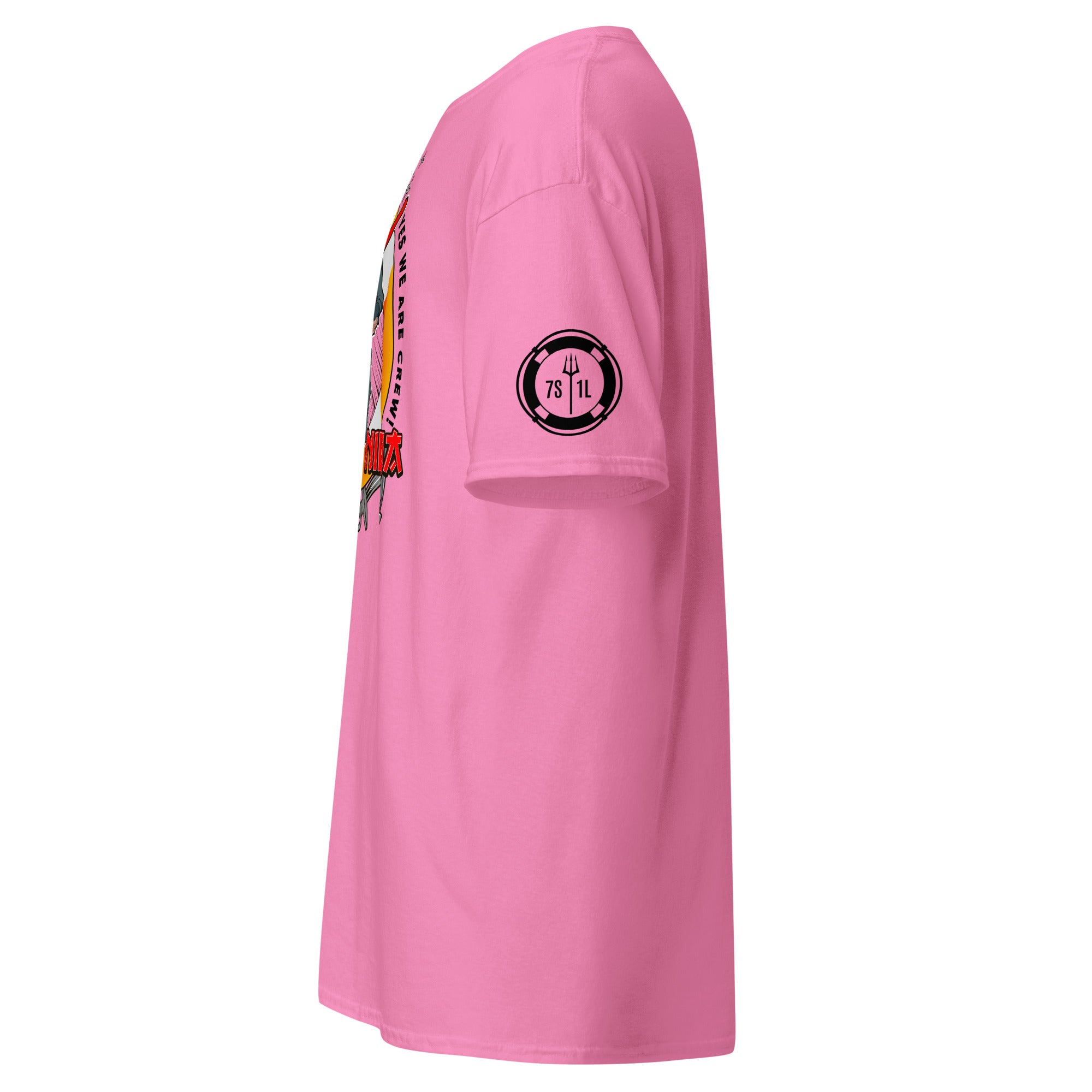 Maritime T-shirt with Galley Department “Galley Ninja” design, representing ship cooks and galley crew preparing meals to support crew morale on board.