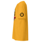 Maritime T-shirt with Fire Assessment Team design, representing onboard emergency response and ship fire brigade entering fire zones during emergencies.