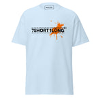 maritime T-shirt with 7-Shot-One-Long logo print and orange solor spot inspired by nautical alarm signals and seafarer culture.