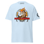 Maritime T-shirt with “Deck Vs Engine” design, symbolizing rivalry and cooperation between deck and engine departments on a ship.