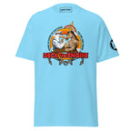 Maritime T-shirt with “Deck Vs Engine” design, symbolizing rivalry and cooperation between deck and engine departments on a ship.