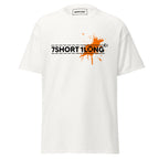 maritime T-shirt with 7-Shot-One-Long logo print and orange solor spot inspired by nautical alarm signals and seafarer culture.