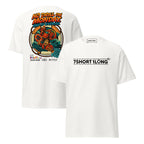 Maritime T-shirt with “Man Overboard Drill” design, inspired by SOLAS emergency procedures and crew rescue training at sea.