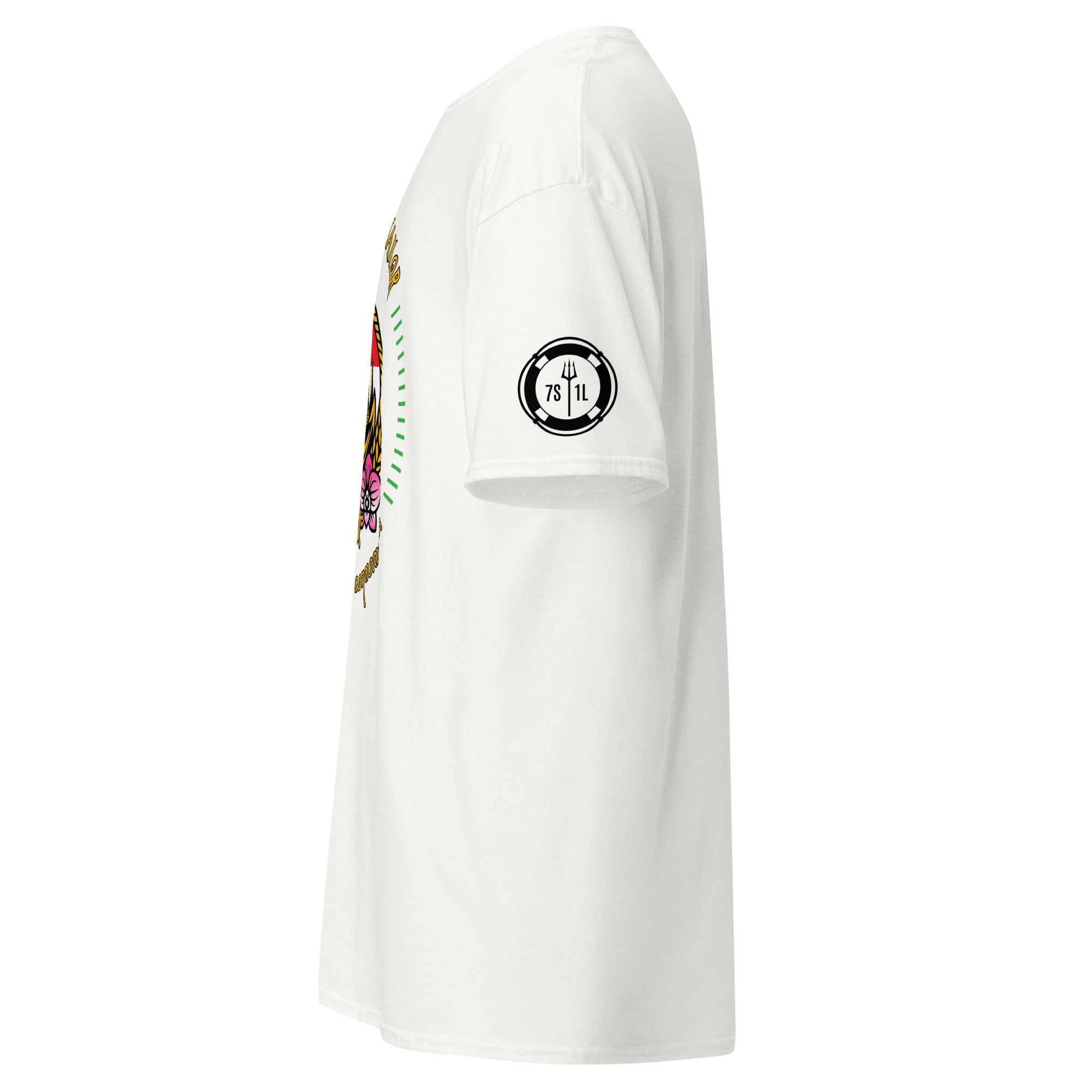 Maritime design featuring anchor and compass elements with Indonesian symbolism and the text “The Indonesia Sailor Crew,” representing professional seafarer identity and crew pride.