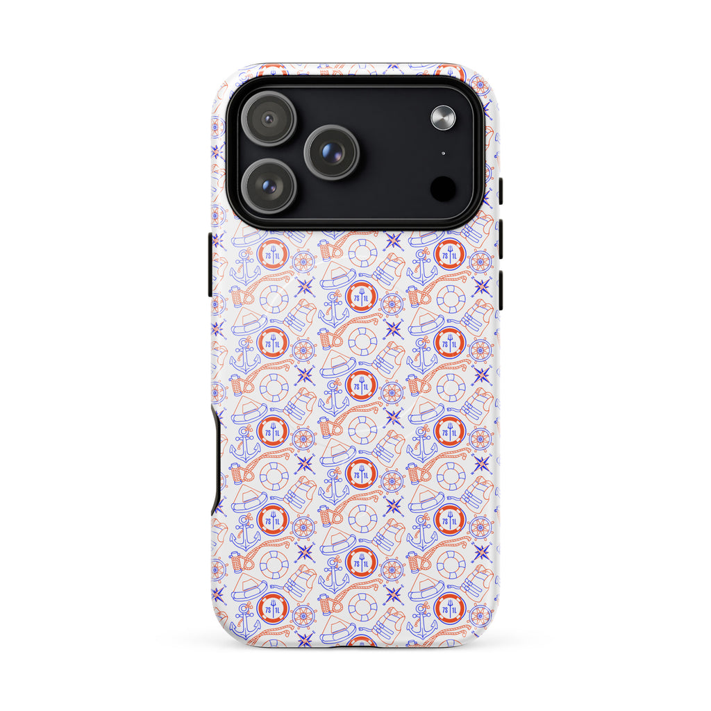 US Coast Guard iPhone case with maritime pattern